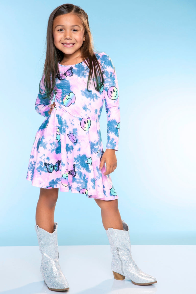 Simply Soft Long Sleeve Be Happy Dress