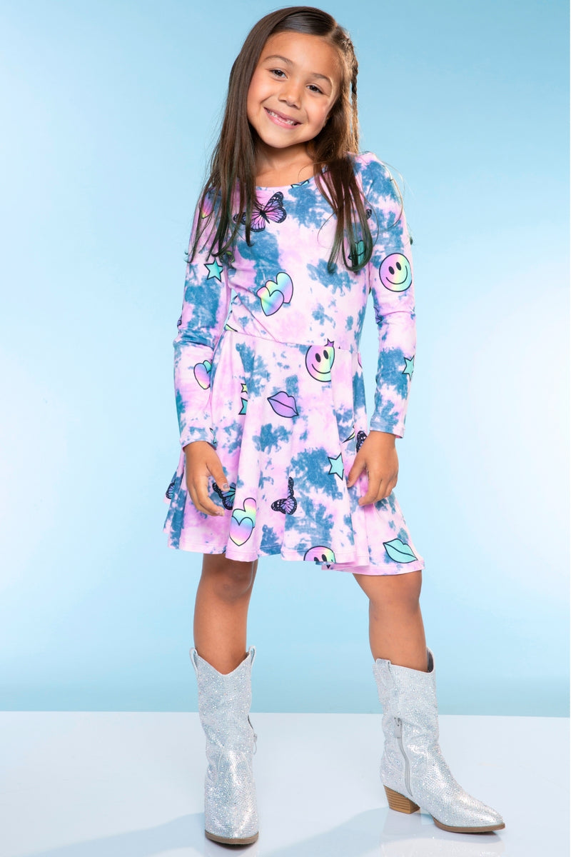 Simply Soft Long Sleeve Be Happy Dress