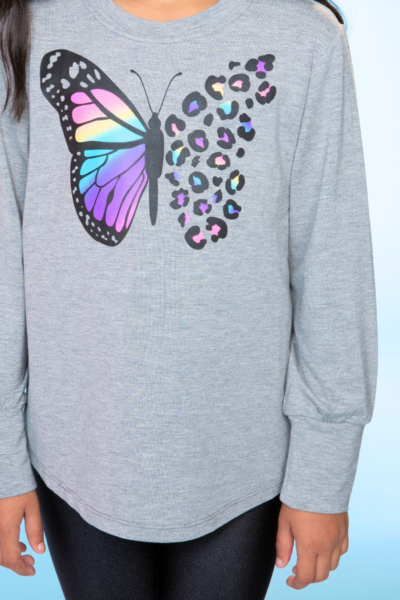 Modal Long Sleeve Shirttail Top