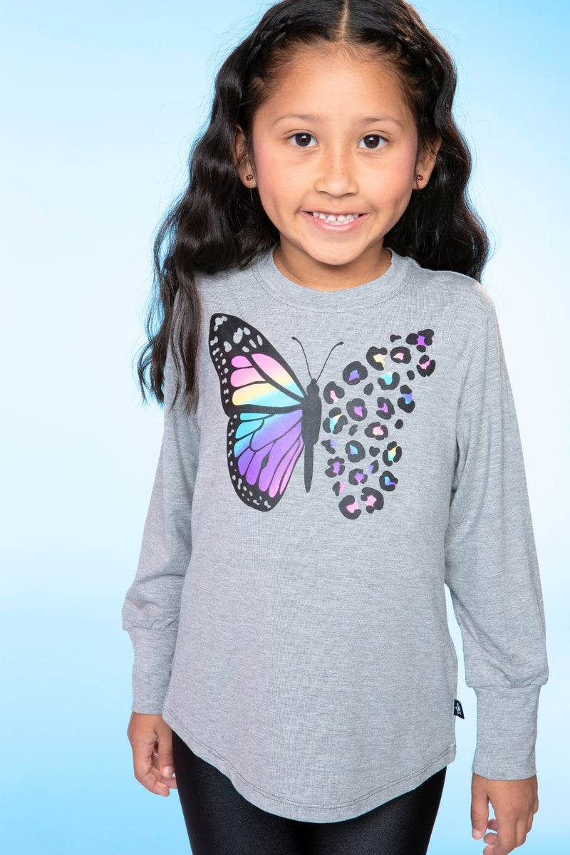 Modal Long Sleeve Shirttail Top