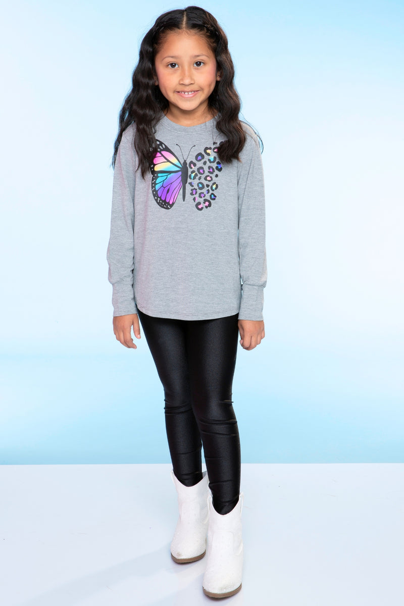 Modal Long Sleeve Shirttail Top