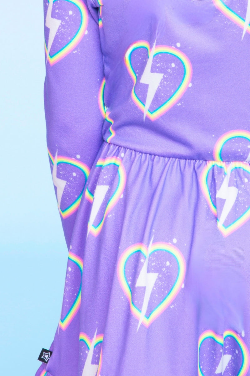 Simply Soft Long Sleeve Be Happy Flounce Dress