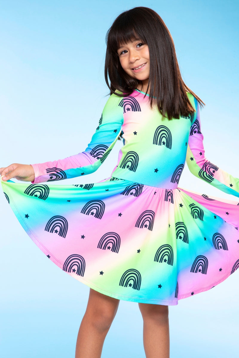 Simply Soft Long Sleeve Be Happy Dress