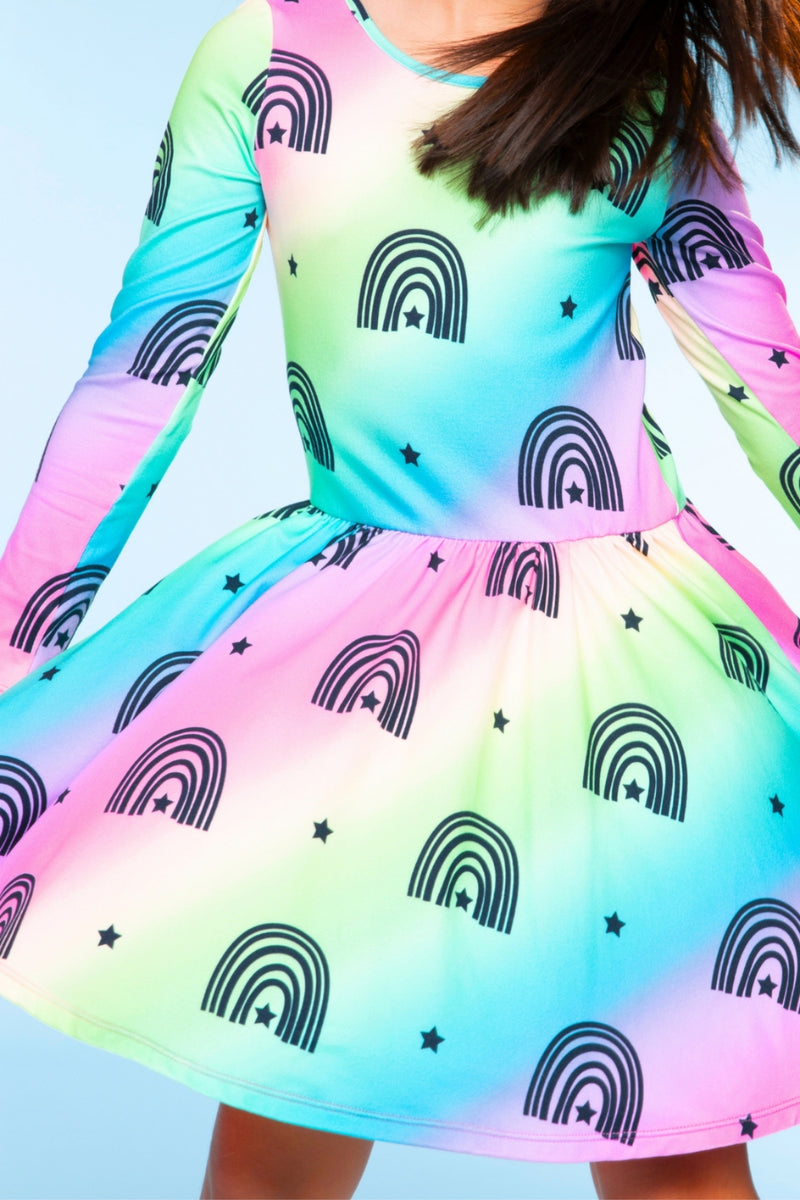 Simply Soft Long Sleeve Be Happy Dress