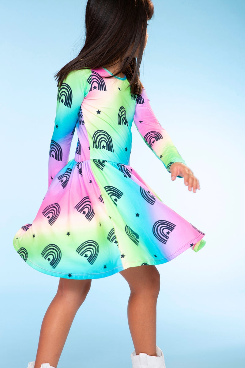 Simply Soft Long Sleeve Be Happy Dress