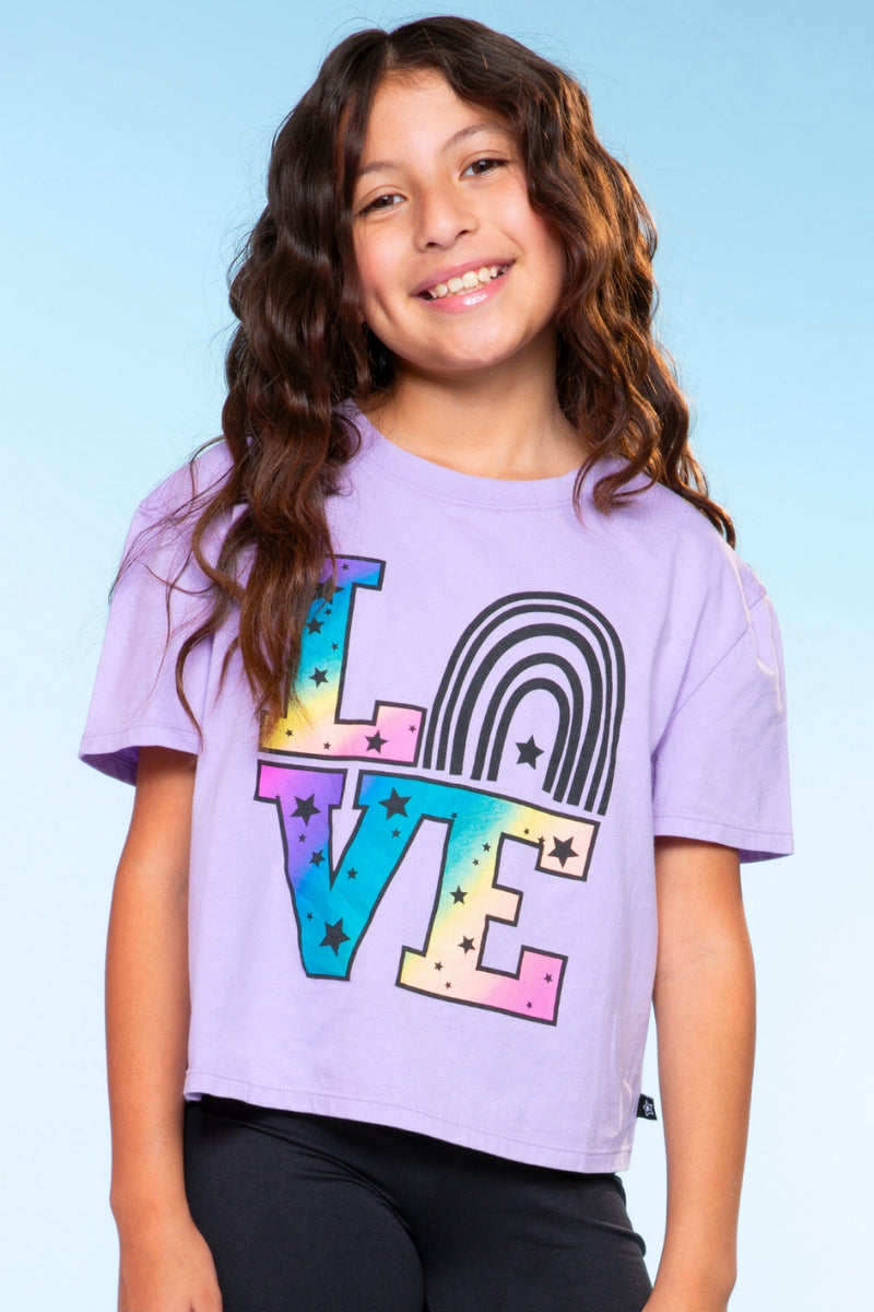 Washed Cotton Drop Shoulder Tee.