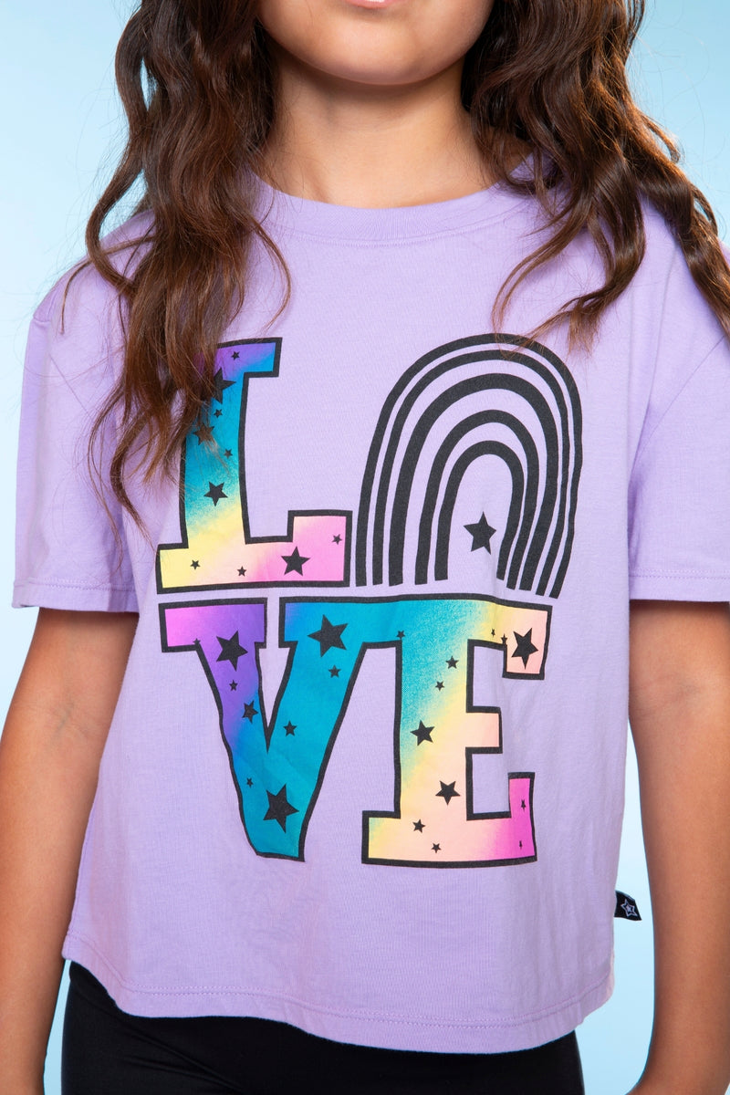 Washed Cotton Drop Shoulder Tee.