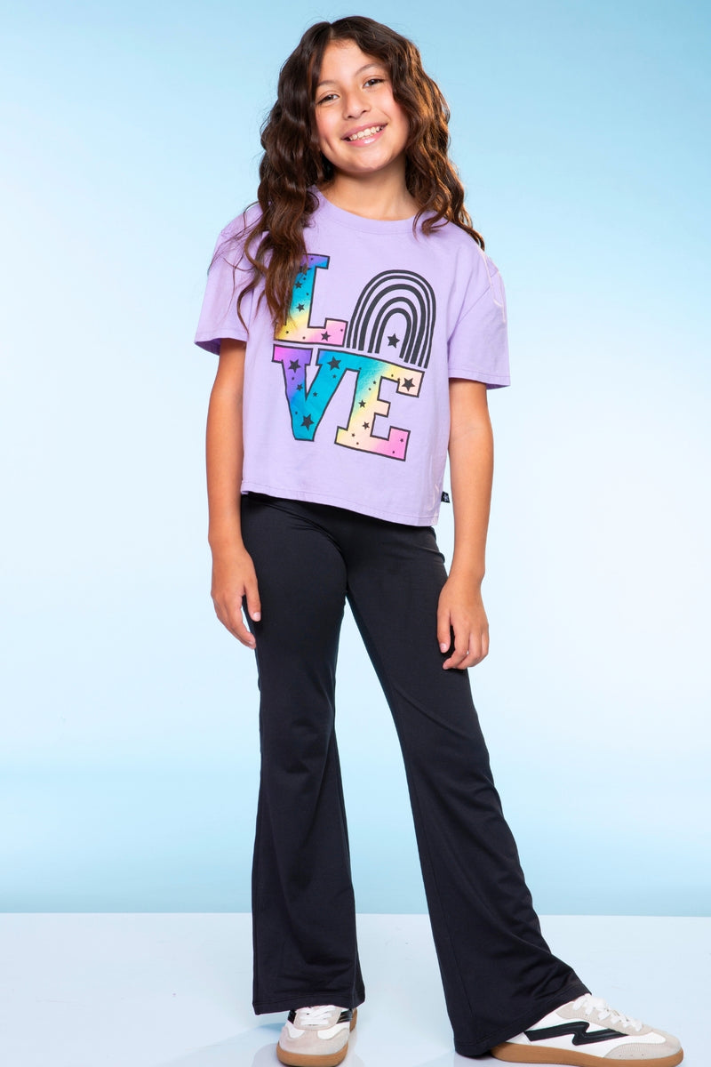 Washed Cotton Drop Shoulder Tee.