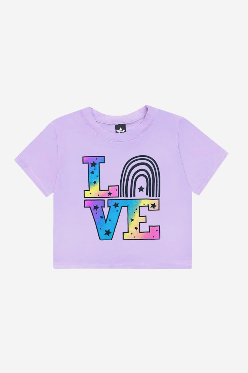 Washed Cotton Drop Shoulder Tee.