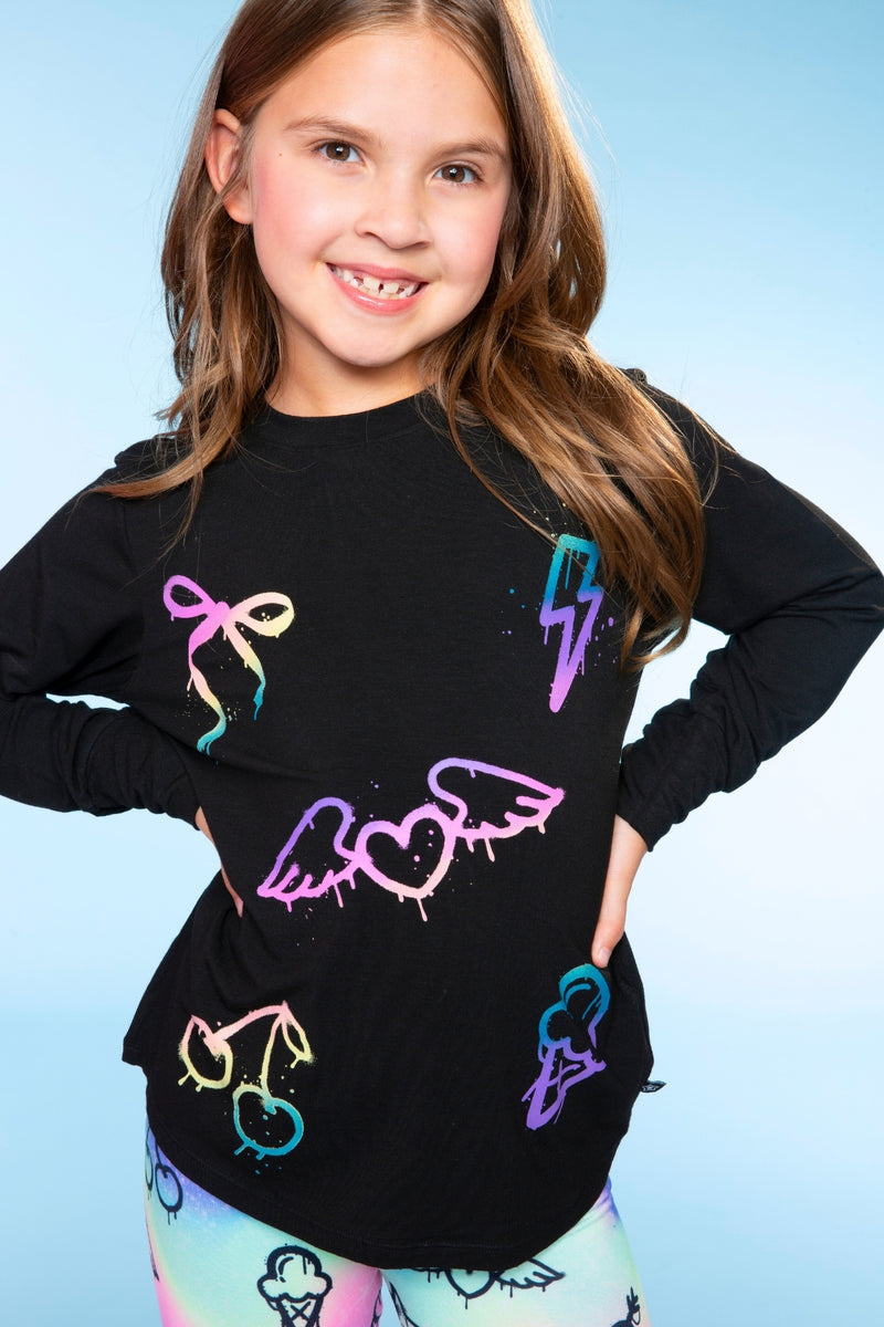 Modal Long Sleeve Shirttail Top