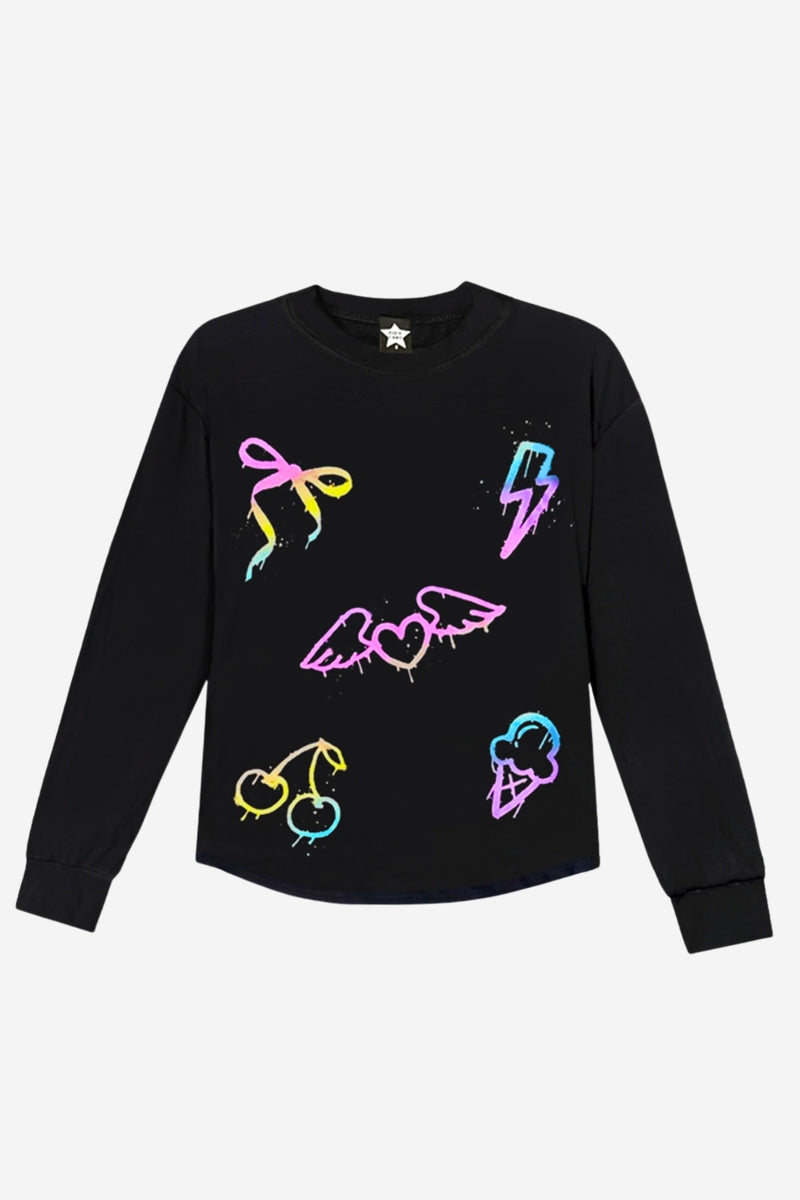 Modal Long Sleeve Shirttail Top