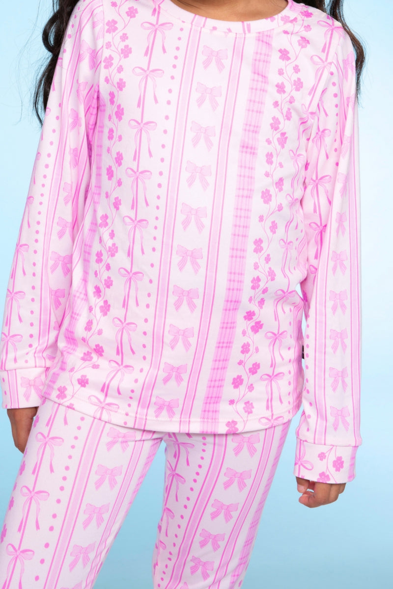 Simply Soft Long Sleeve Crew & Slim Lounge Bottom