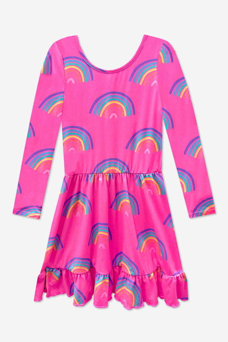 Simply Soft Long Sleeve Be Happy Flounce Dress