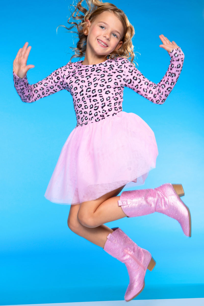 Simply Soft Long Sleeve Be Happy Tulle Dress