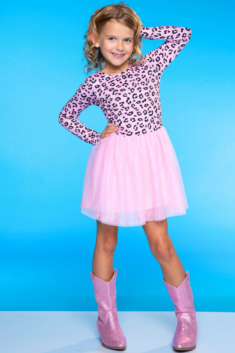 Simply Soft Long Sleeve Be Happy Tulle Dress