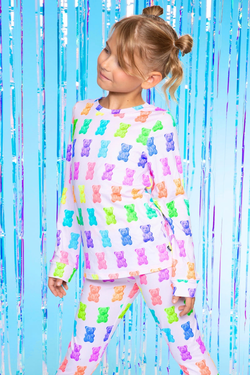 Simply Soft Long Sleeve Crew & Slim Lounge Bottom