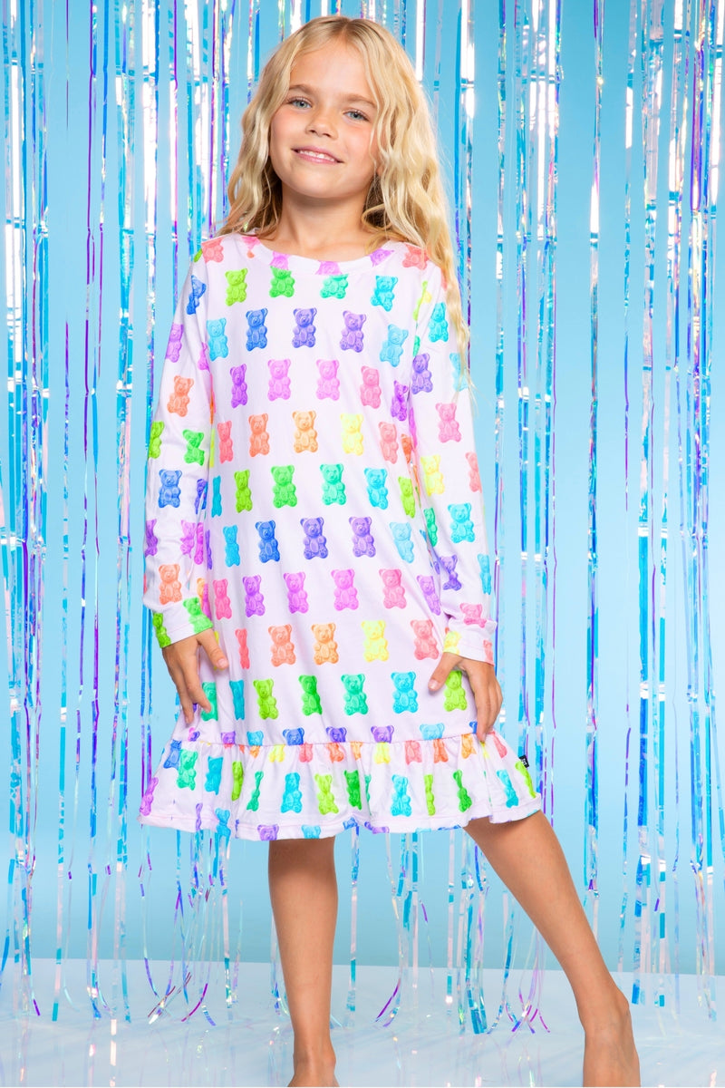 Simply Soft Long Sleeve Ruffle Nightgown