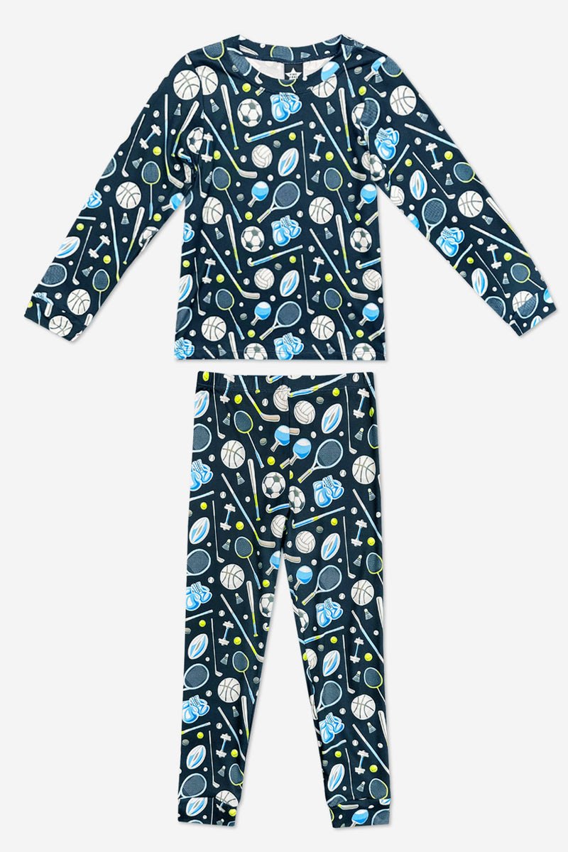 Simply Soft Long Sleeve Crew & Slim Lounge Bottom