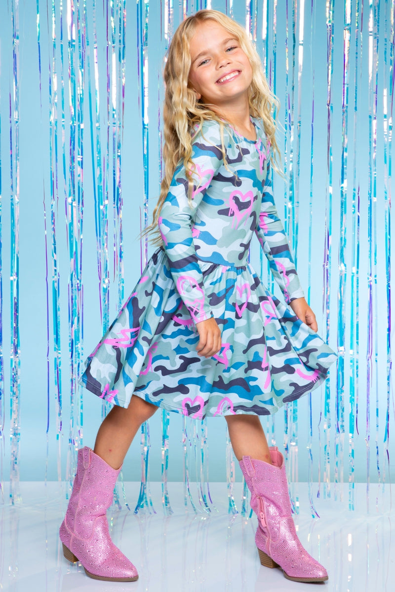 Simply Soft Long Sleeve Be Happy Dress