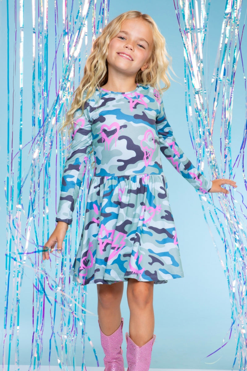 Simply Soft Long Sleeve Be Happy Dress