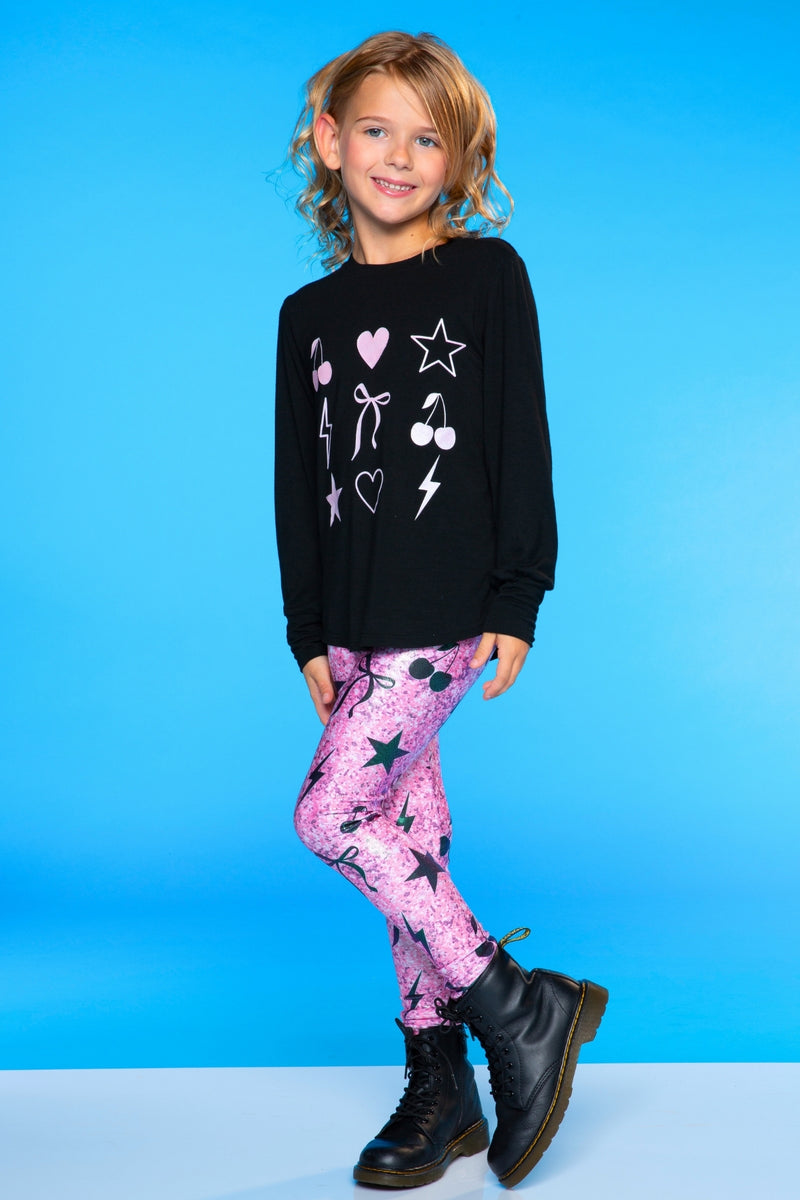 Glitter Foil High Shine Legging