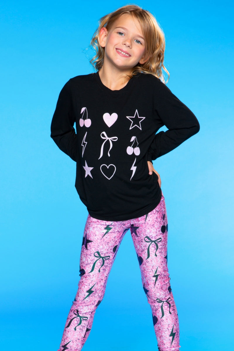 Glitter Foil High Shine Legging