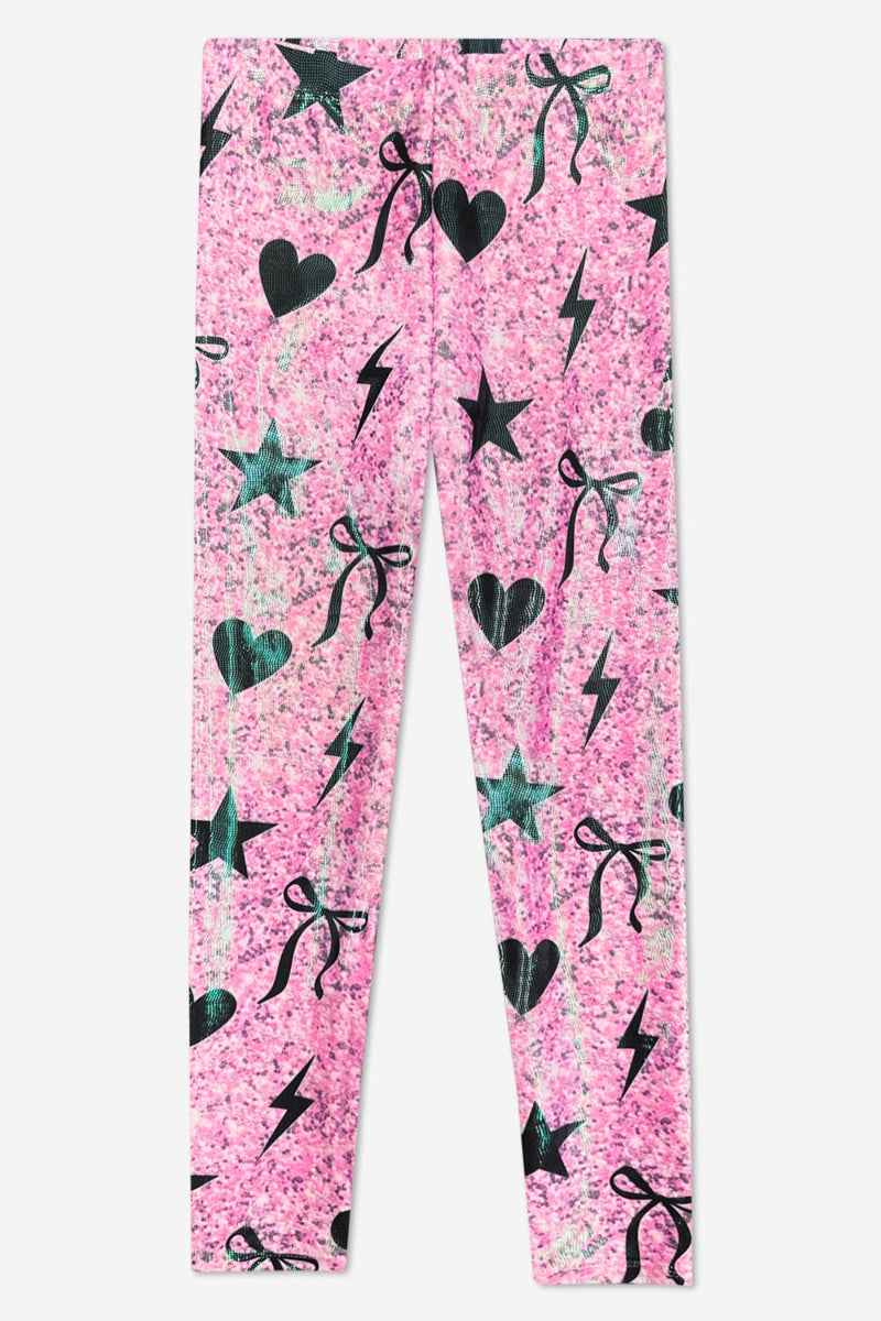 Glitter Foil High Shine Legging