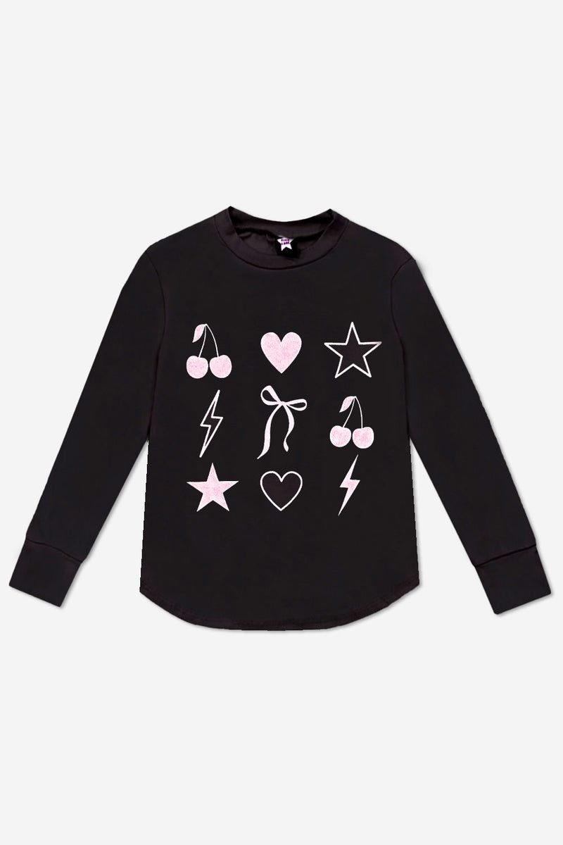 Modal Long Sleeve Shirttail Top