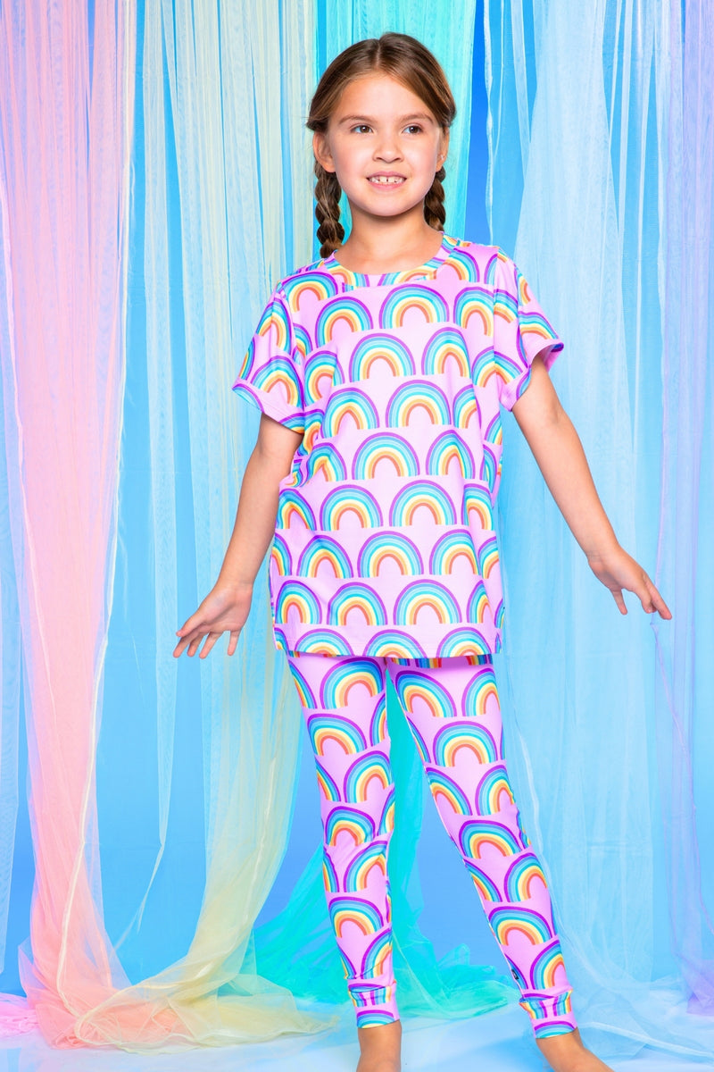 Simply Soft Short Sleeve Tee & Slim Lounge Bottom