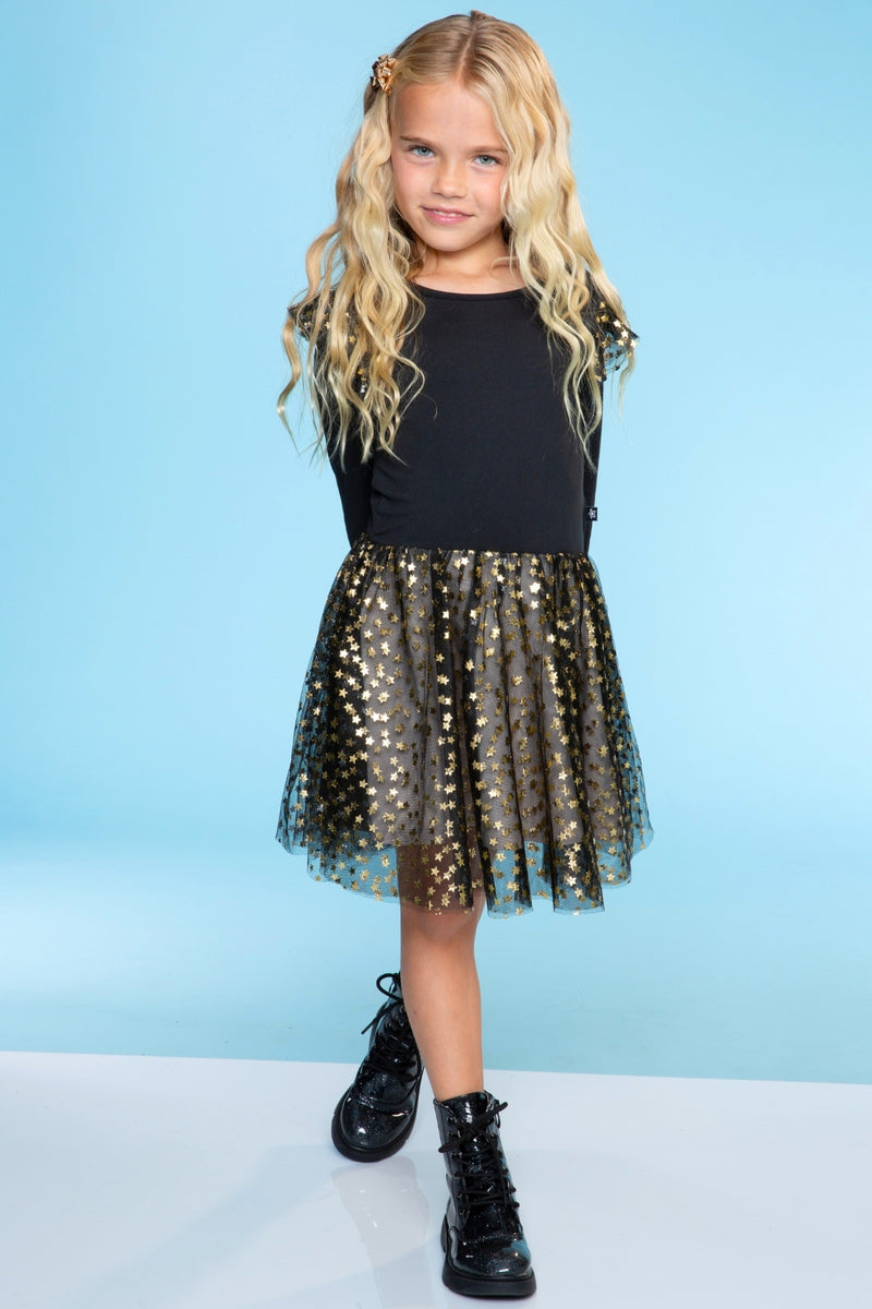 Simply Soft Bow Back Be Happy Tulle Dress