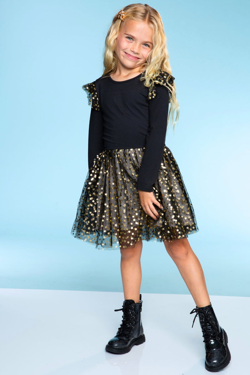 Simply Soft Bow Back Be Happy Tulle Dress