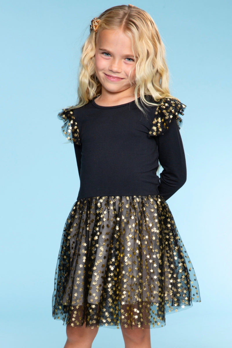 Simply Soft Bow Back Be Happy Tulle Dress