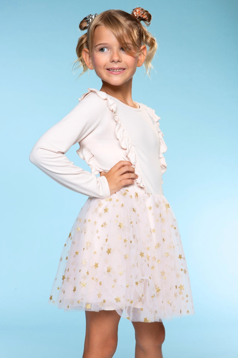 Simply Soft Ruffle Be Happy Tulle Dress