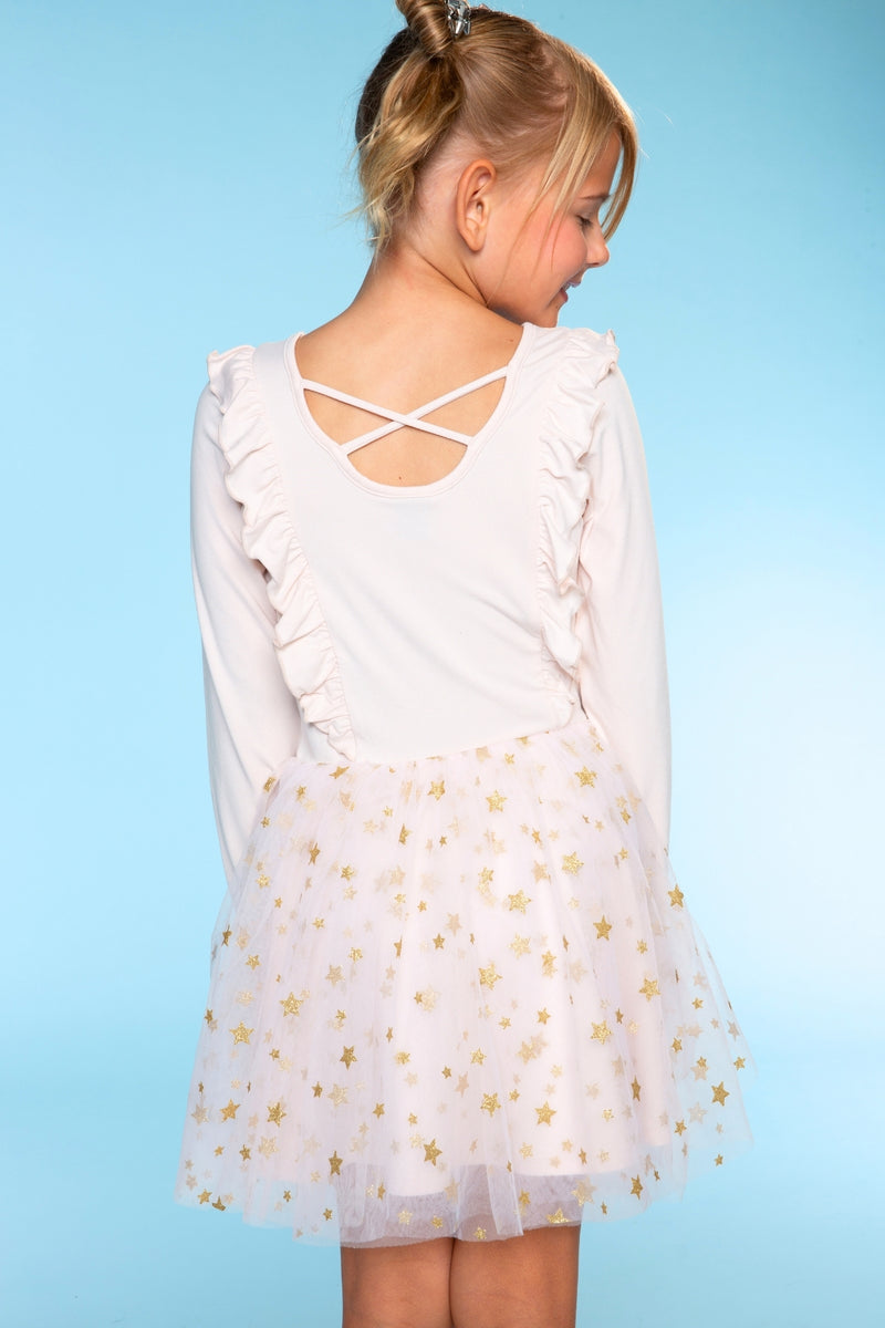 Simply Soft Ruffle Be Happy Tulle Dress