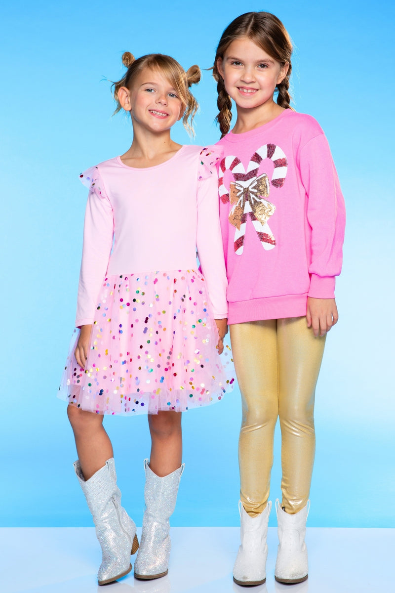 Simply Soft Bow Back Be Happy Tulle Dress