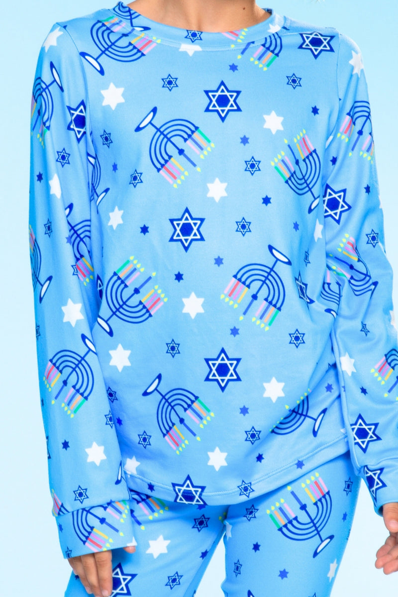 Simply Soft Long Sleeve Crew & Slim Lounge Bottom