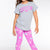 Pink Grey Cousin Crew Smile - NEW!
