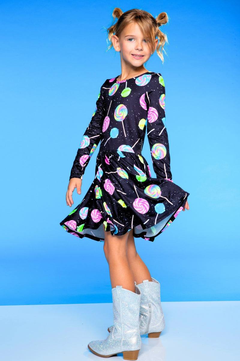 Simply Soft Long Sleeve Be Happy Dress
