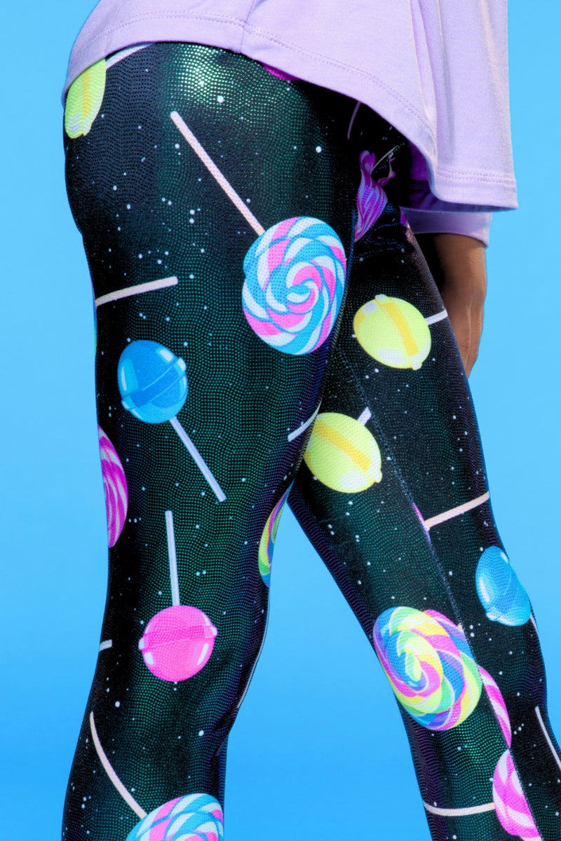 Glitter Foil High Shine Long Legging.