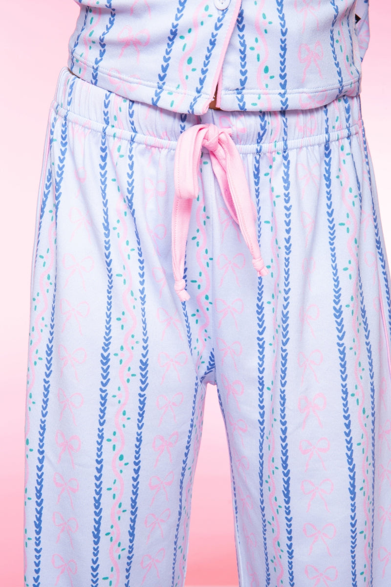 Long Sleeve Simply Soft Button Down Top & Karate Pant