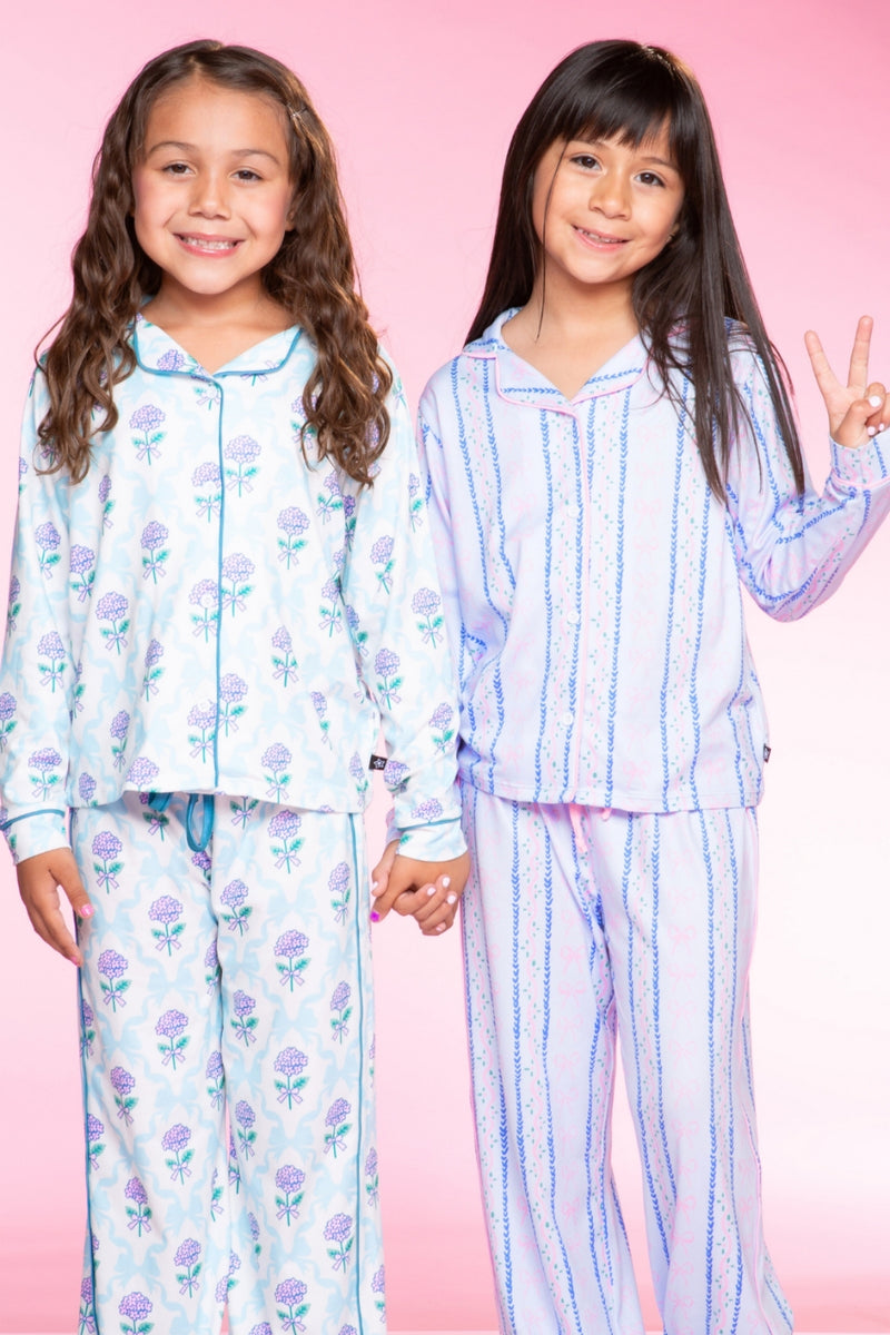 Long Sleeve Simply Soft Button Down Top & Karate Pant