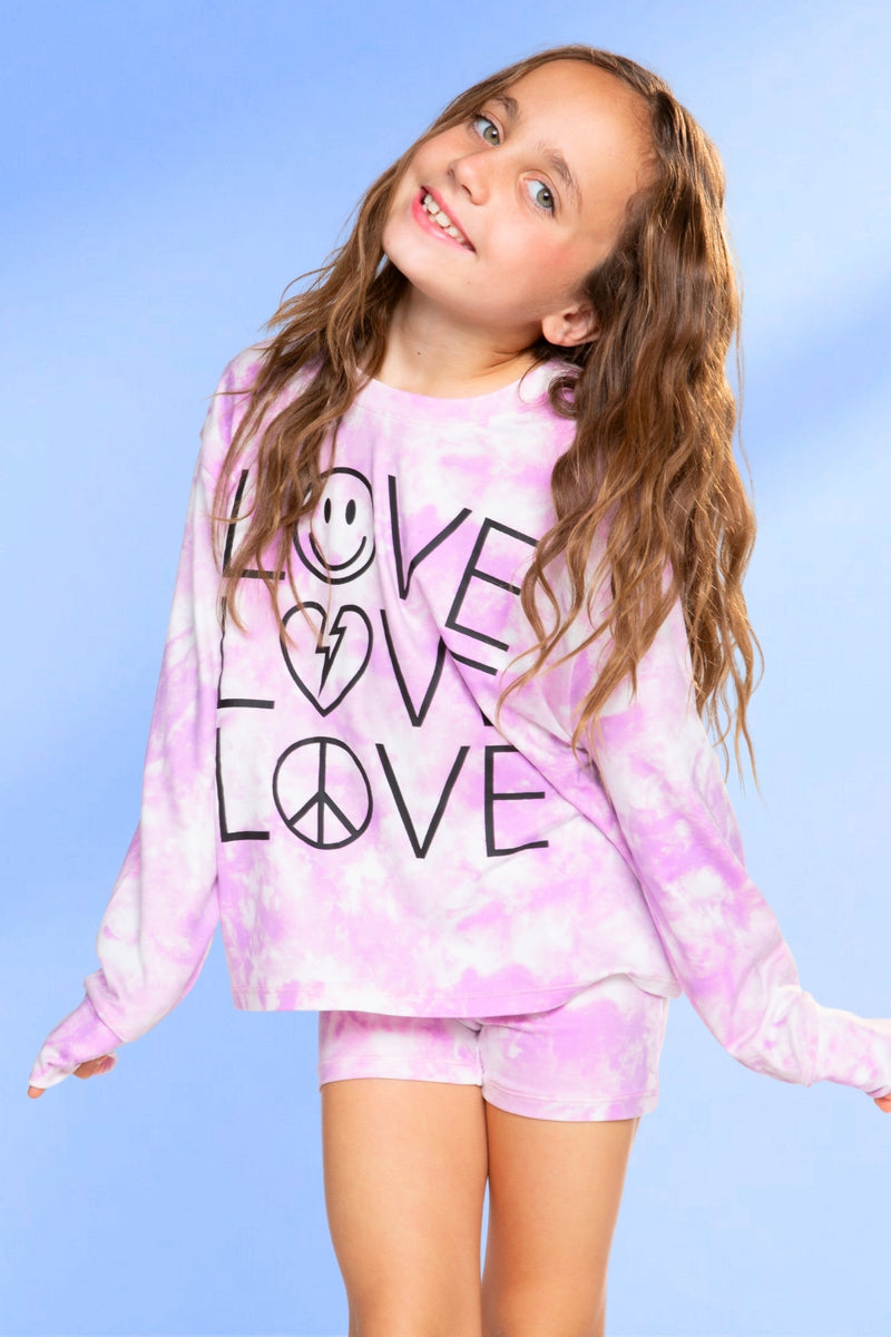 Simply Soft Long Sleeve Easy Tee & Tumble Short Lounge Set