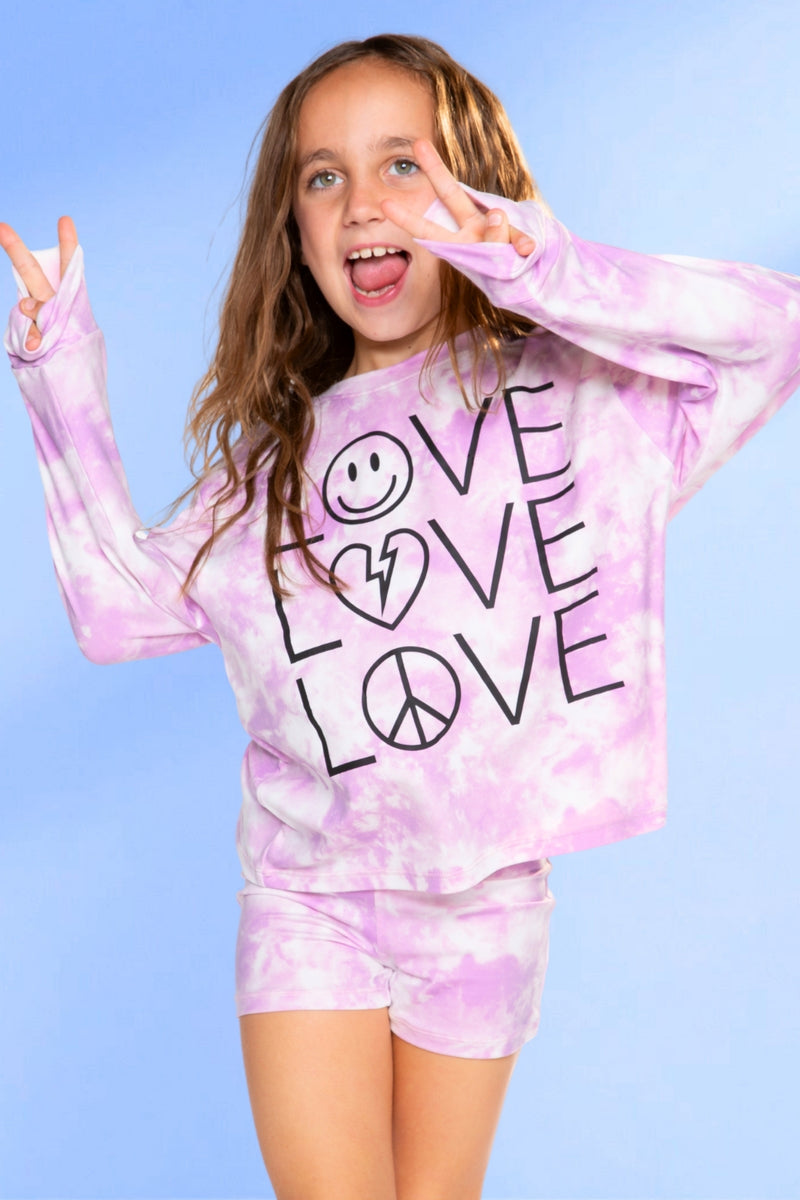 Simply Soft Long Sleeve Easy Tee & Tumble Short Lounge Set