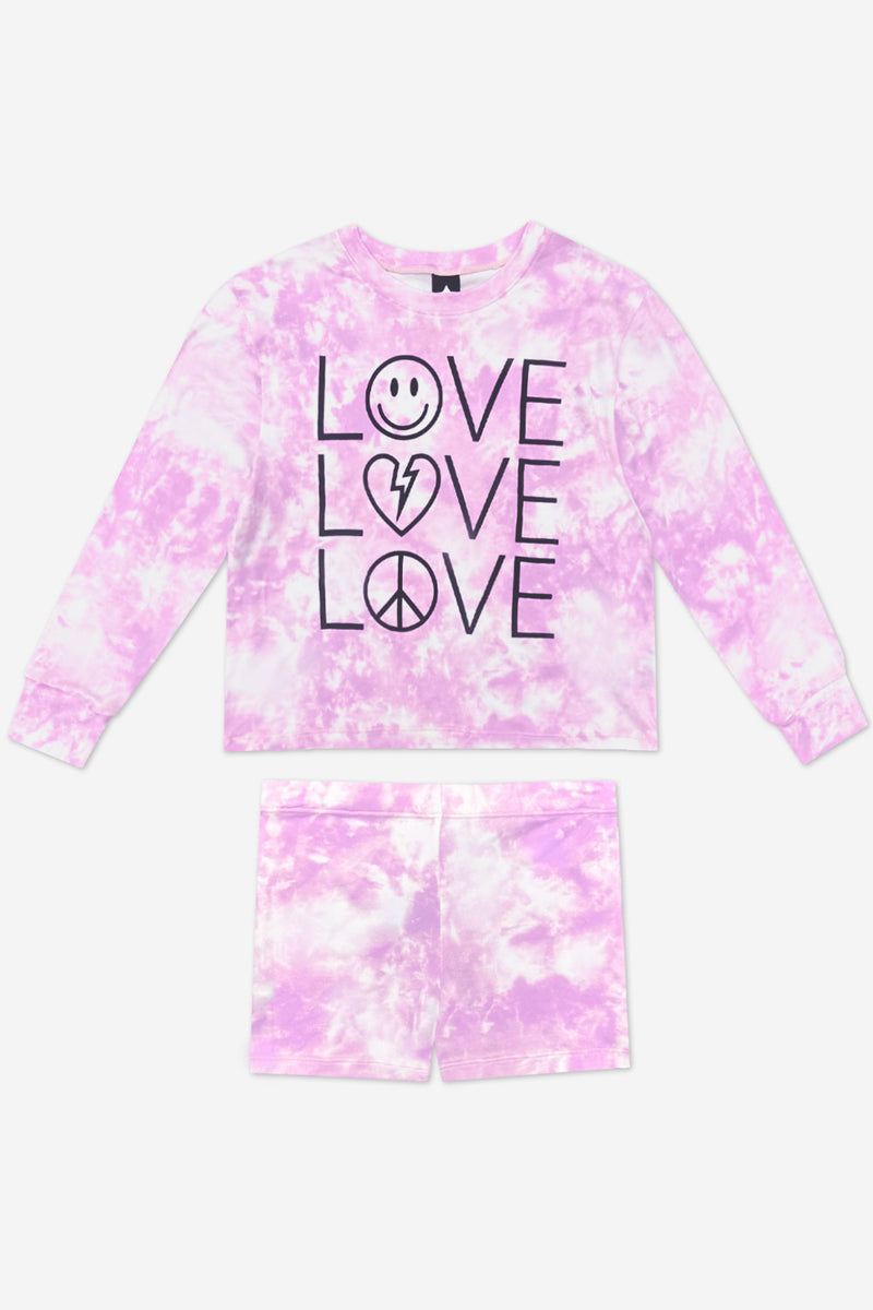 Simply Soft Long Sleeve Easy Tee & Tumble Short Lounge Set