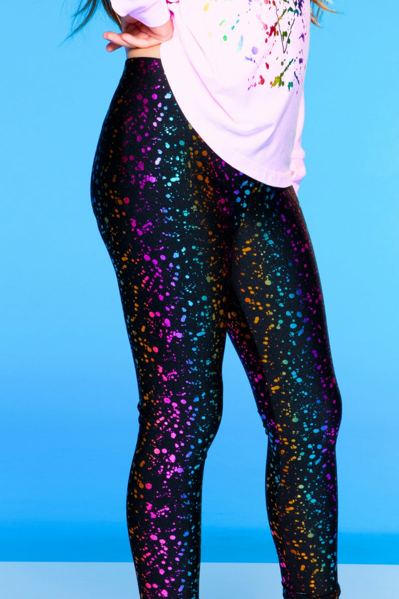 Glitter Foil High Shine Long Legging.