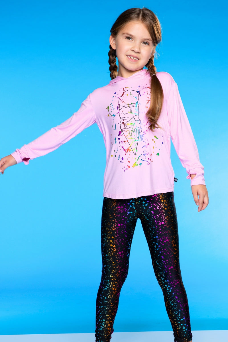 Modal Knit Hoodie Pullover W/Thumbholes