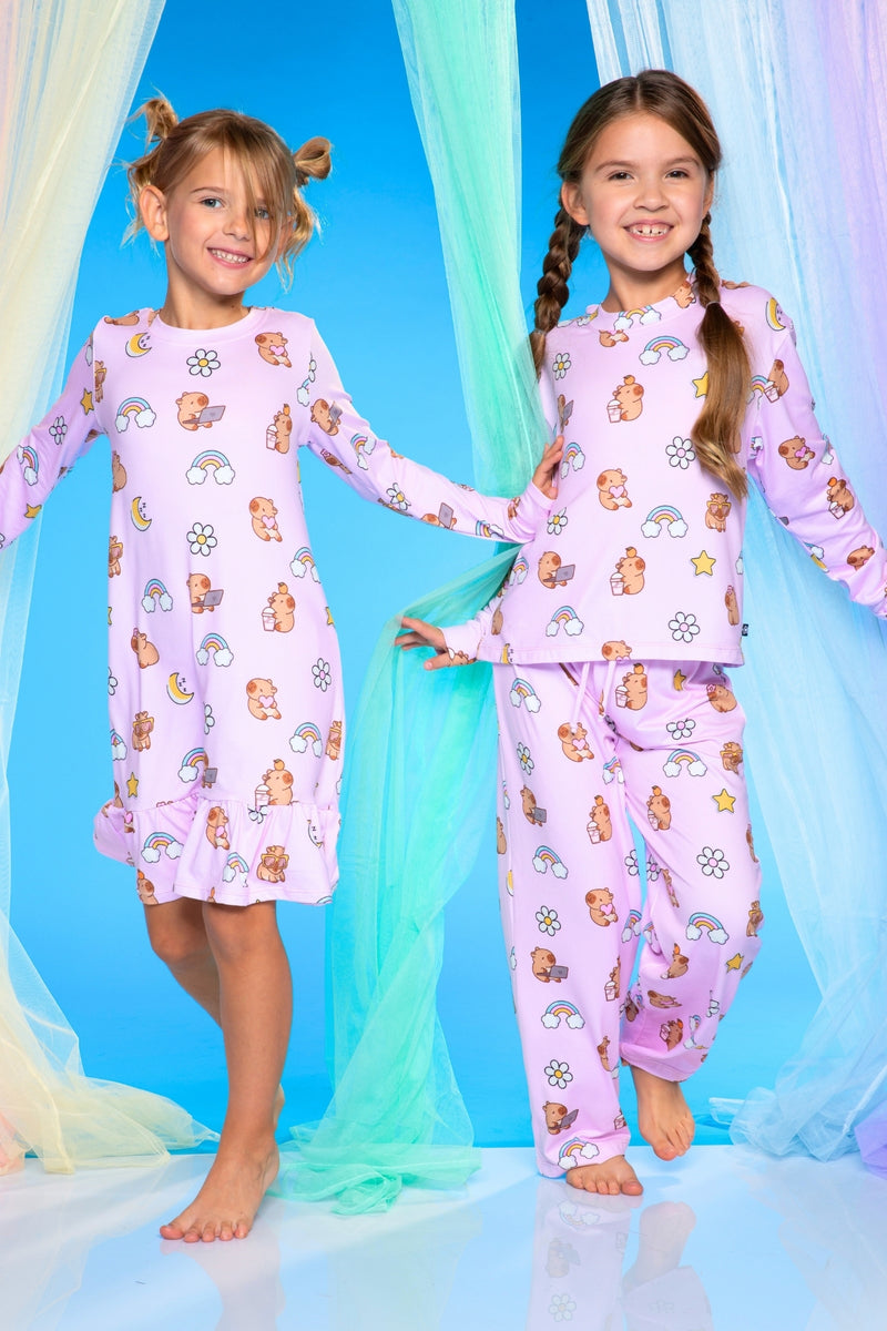 Simply Soft Long Sleeve Ruffle Nightgown