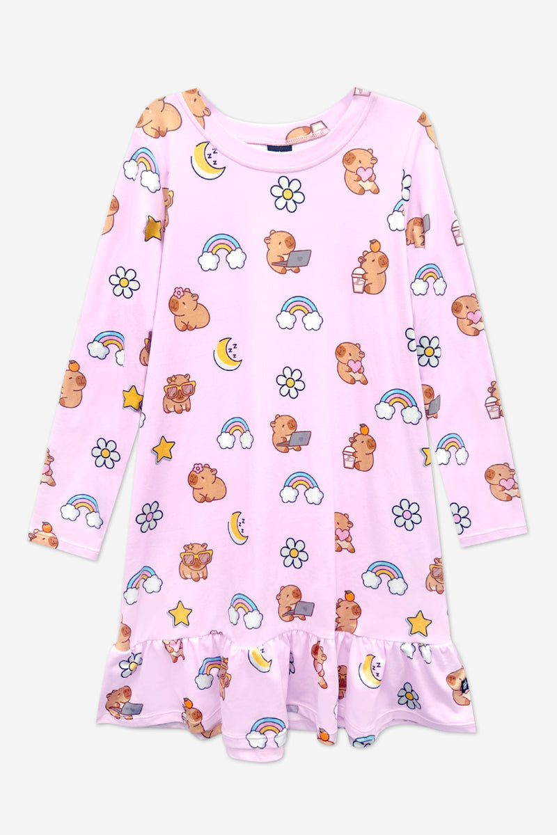 Simply Soft Long Sleeve Ruffle Nightgown