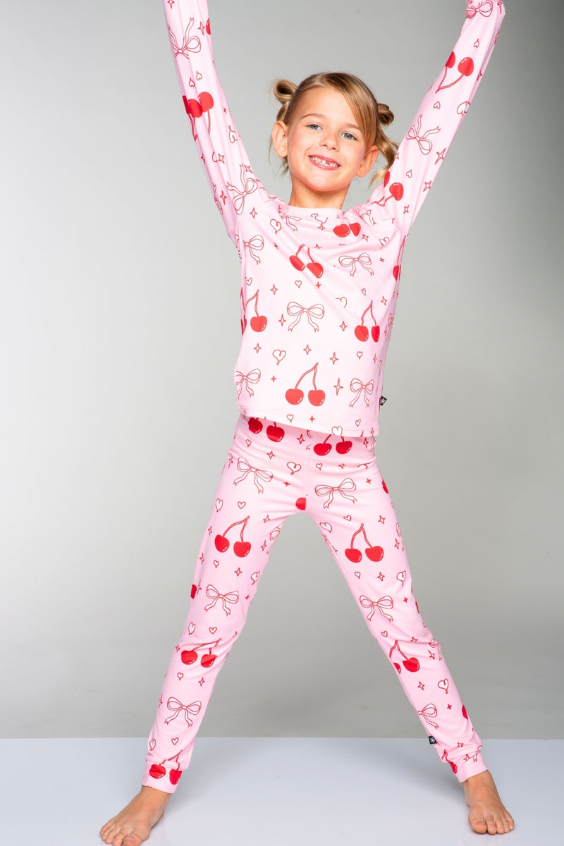 Simply Soft Long Sleeve Crew & Slim Lounge Bottom