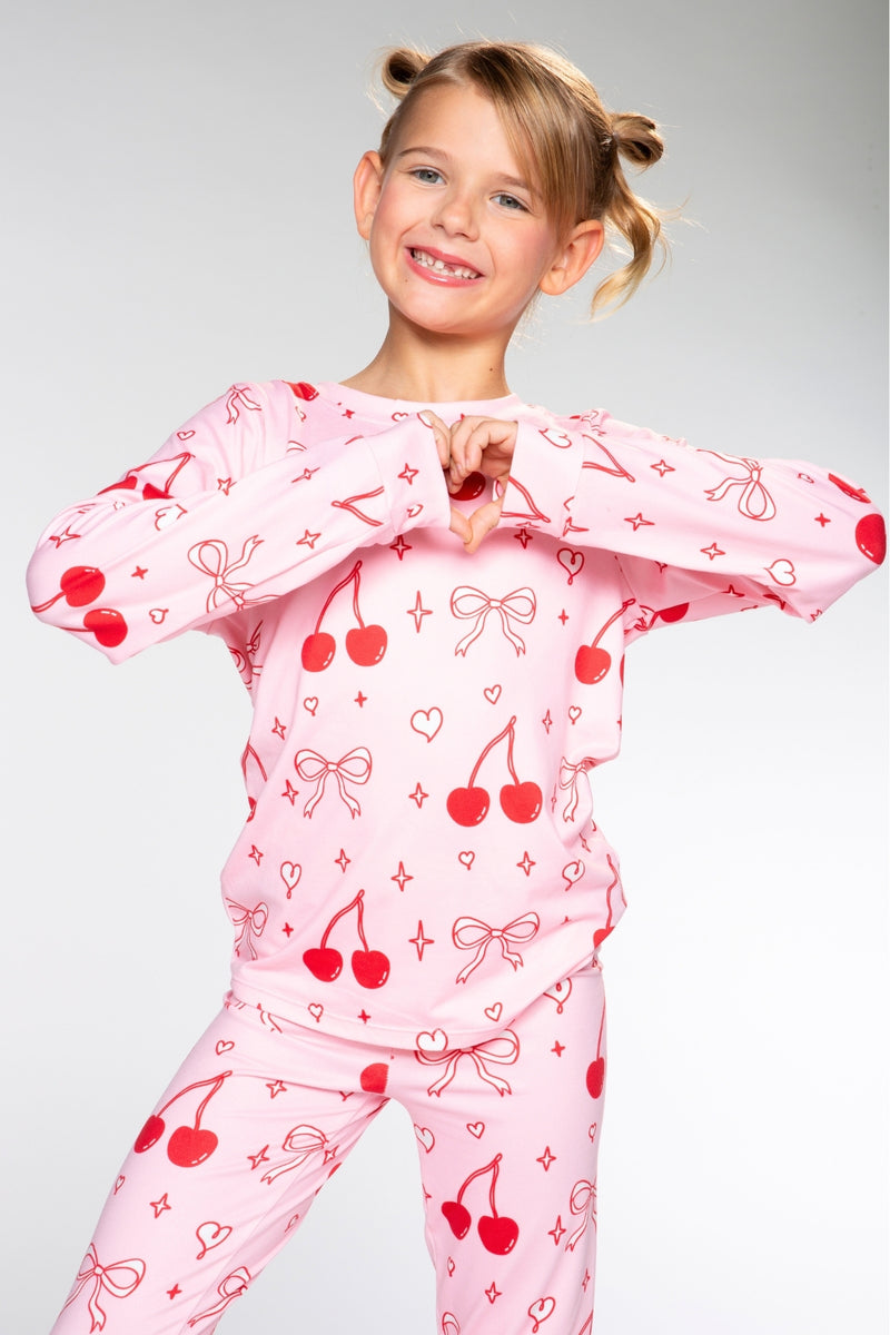 Simply Soft Long Sleeve Crew & Slim Lounge Bottom